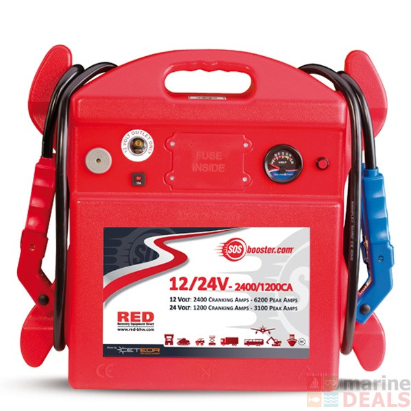 Buy SOS Booster 12/24V-2400/1200CA Portable Jump Starter online at ...