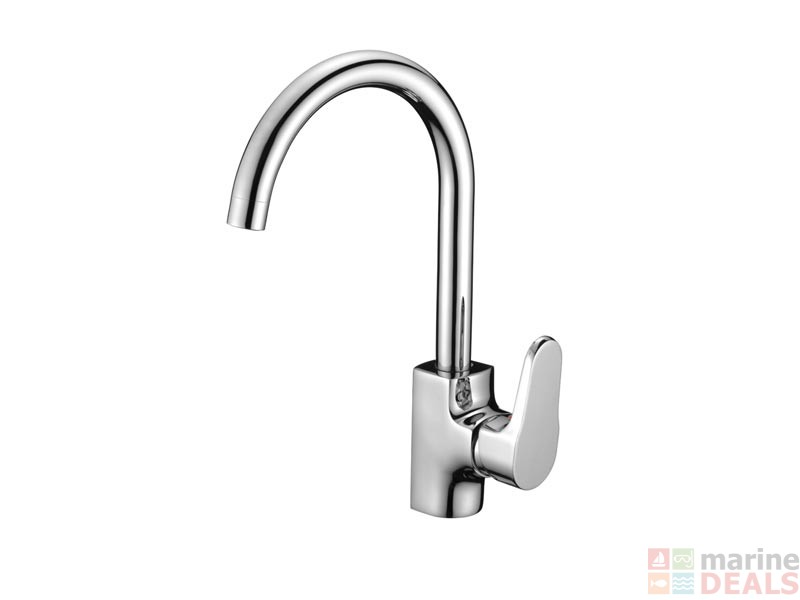 Dometic Fold Down Tap With Hot And Cold Mixer Chrome On Brass Dometic Fold Down Tap With Hot And Cold Mixer Chrome On Brass