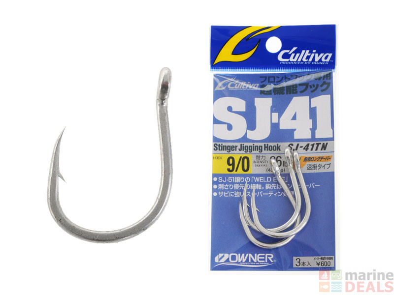 Buy Owner Cultiva SJ-41 Stinger Jigging Hooks online at Marine-Deals.co.nz