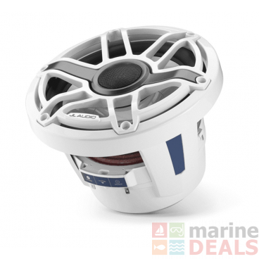 JL Audio M6-880X-S-GwGw 8.8in Marine Coaxial Speakers Gloss White Trim Ring/Sport Grille