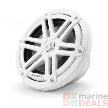JL Audio M3-650X-S-Gw 6.5in Marine Coaxial Speakers Gloss White Sport Grilles