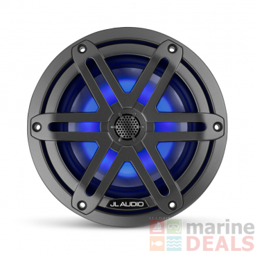 JL Audio M3-650X-S-Gm-i 6.5in Marine Coaxial Speakers with RGB LED Lighting Gunmetal Sport Grilles