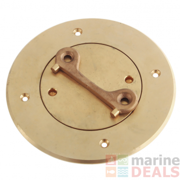 Perko Bronze Deck Plate with Key 4in I.D.