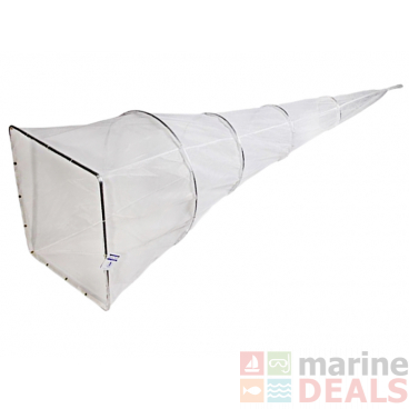 Nacsan Southland Sock Whitebait Net 5 Ring with Trap White - freight damage - has small holes