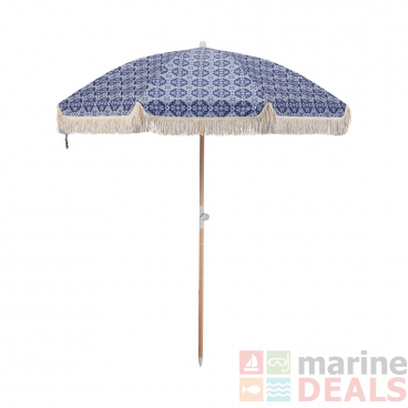 OZtrail Beach Umbrella 2m Bells Beach Blue