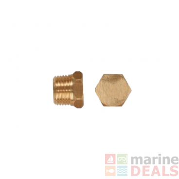 Tecnoseal Brass Plug for Lombardini Engine Pencil Anode 1/4in Thread
