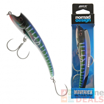 Nomad Design Maverick Topwater Lure 140mm 45g Spanish Mackerel