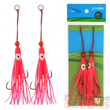 Ocean Angler Jitterbug Replacement Assist Rigs Qty 2 3in Hot Pink