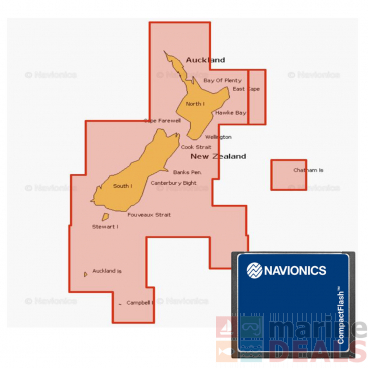 Navionics Plus Regions Chart Card NZ North and South Island CF