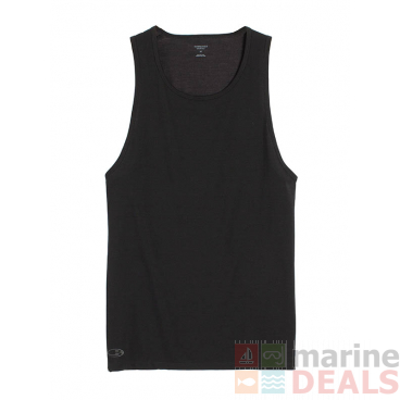 Icebreaker Mens Merino Anatomica Tank Top Black