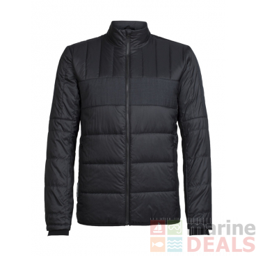 Icebreaker Mens MerinoLOFT Stratus X Jacket Black/Jet Heather M FW2018