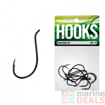 Fishing Essentials Beak Hooks 3/0 Qty 10