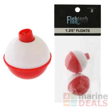 Fishtech Plastic Fishing Floats Pack 1.25in Qty 2