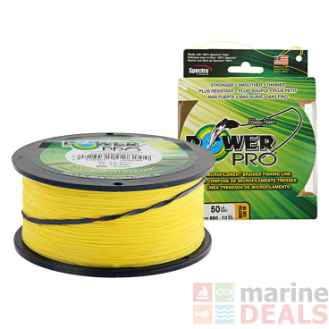 PowerPro High-Visibility Yellow Braid 50lb 650yd
