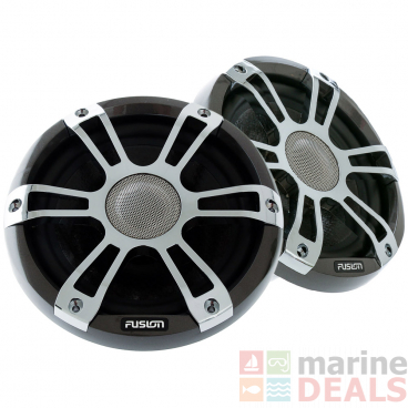 Fusion Signature 2-Way Coaxial Sports Chrome Marine Speakers with LED 7.7in 280W