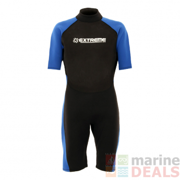 Extreme Limits Reef Mens Springsuit Wetsuit 2.5mm Black/Blue