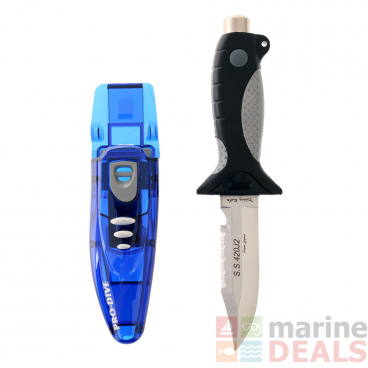 Pro-Dive Drop Point Dive Knife 110mm Blue