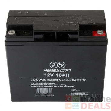 Outdoor Outfitters Rechargeable Lead Acid Battery 12V 18Ah