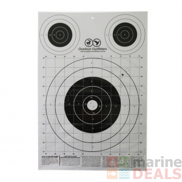 Outdoor Outfitters Cardboard Targets Large A3 10X Pack