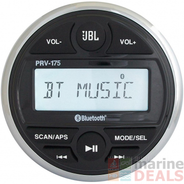 JBL PRV 175 AM/FM/USB/Bluetooth Gauge Style Stereo