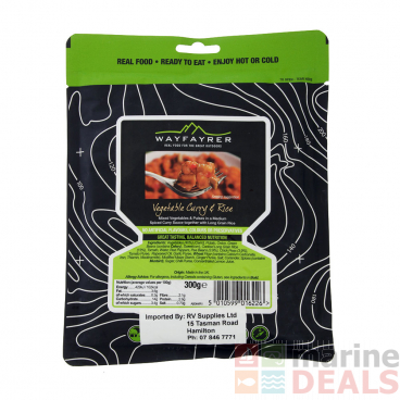 Wayfayrer Vegetable Curry and Rice Food Pack 300g