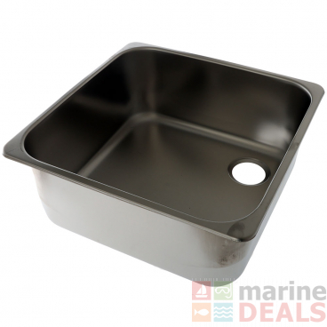 CAN Square Matt Stainless Steel Sink 360x360x150mm