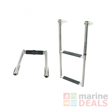 BLA Telescopic Boarding Ladders - Stainless Steel 2 Steps