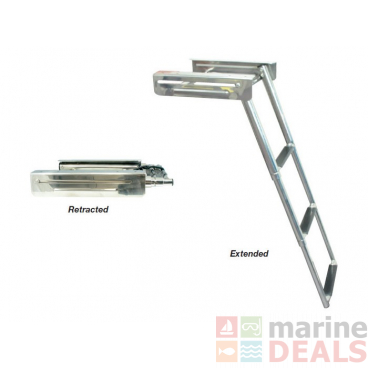 Marine Town Telescopic Boarding Ladder - Stainless Steel