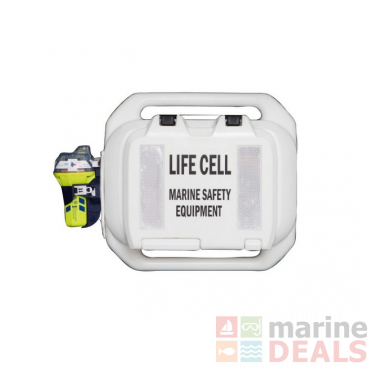 Life Cell Trailer Boat Safety Storage Box / 2-4 Person Buoyancy Aid White