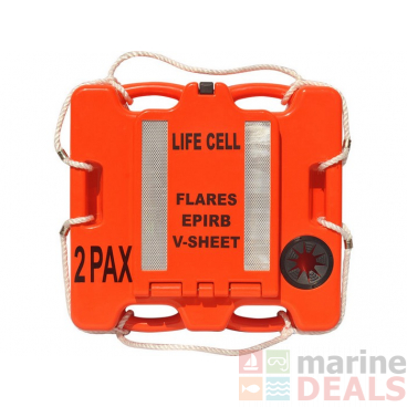 Life Cell Trawlerman Commercial Safety Storage Box / 3 Person Buoyancy Aid Orange