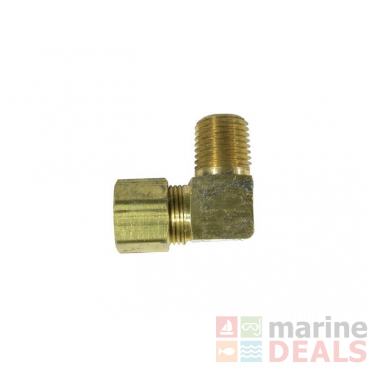 BLA Brass Elbow Fitting 1/4in Npt To 3/8in Tube Thread