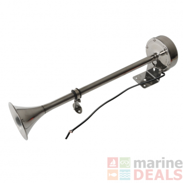 VETUS Single Trumpet Horn 24 V Stainless Steel Low Pitch