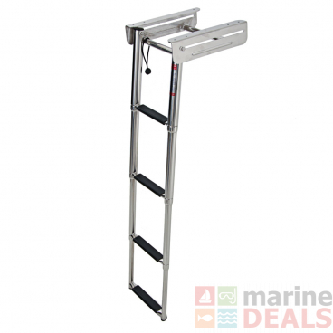 VETUS 4-Step Telescopic Stainless Boarding Ladder