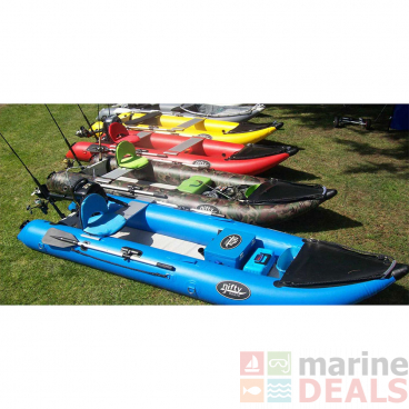 Nifty Boats Inflatable Fishing Kayak Yellow