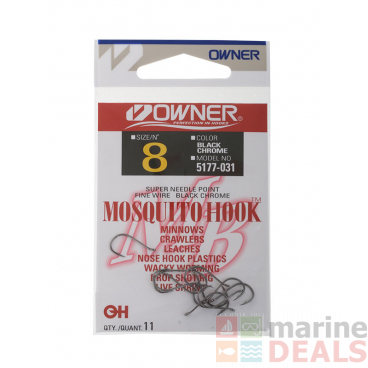 Owner Fine Wire Mosquito Lure Assist Hooks 8 Qty 11