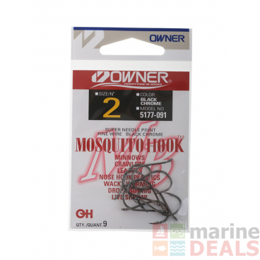 Owner Fine Wire Mosquito Lure Assist Hooks 2 Qty 9