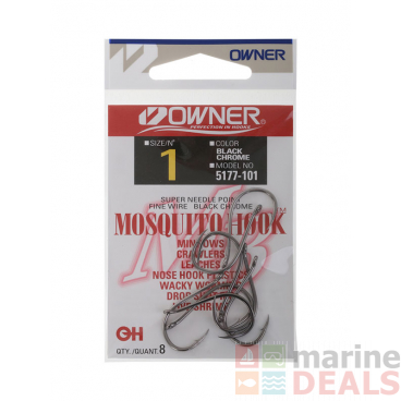 Owner Fine Wire Mosquito Lure Assist Hooks 1 Qty 8