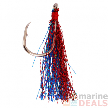 Nacsan 18R Longline Flasher Hooks Red/Blue Qty 25
