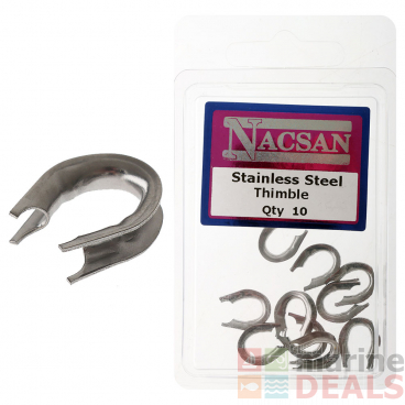 Nacsan Stainless Steel Thimbles Qty 10