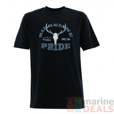 Ridgeline Stag Mens T-Shirt Black 5XL