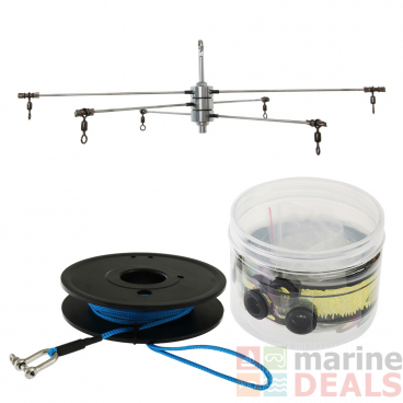 H2O Pro 6-Drop Collapsible Dredge Kit with Towline 18in