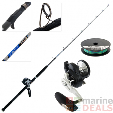 Shimano Torium 16PG and Vortex OH Mechanical Jigging Combo with Braid 5ft 5in 15-24kg 1pc