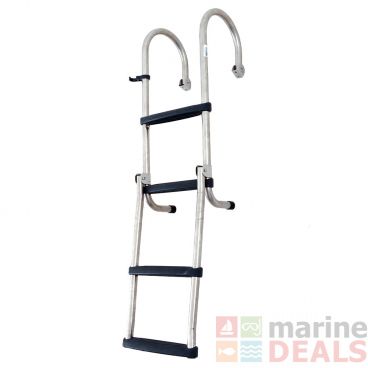 Oceansouth Gunwale Stainless Steel 4-Step Ladder