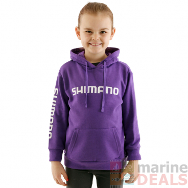 Shimano Corporate Kids Hoodie Purple