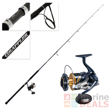 Shimano Stella SW 14000 XG and Grappler Type C S82XH Topwater Spin Combo 8'2'' PE10 2pc