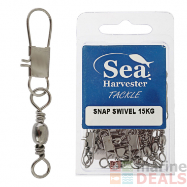 Sea Harvester Blue Interlock Snap Swivels Bulk Pack