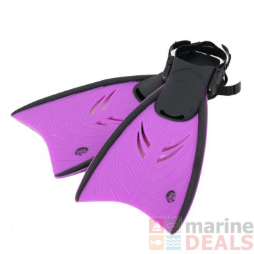Sea Harvester Kids Snorkeling Dive Fins Open Heel Small-Medium US9-13 Purple