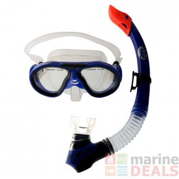 Sea Harvester Mask Snorkel Set Kids M237/SN125S Blue