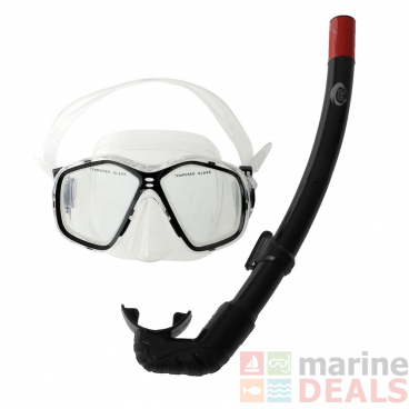 Sea Harvester Dive Mask and Snorkel Set Black