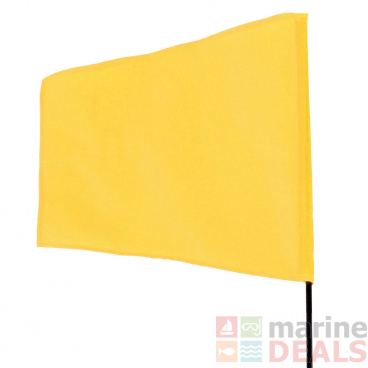 Seahorse Flag on Pole Hi Viz Yellow
